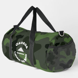 Graue dunkelgrüne Tarnung Nr. 14 Duffle Bag
