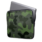 Graue dunkelgrüne Tarnung Nr. 14 Laptopschutzhülle (Vorderseite Links)