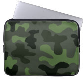 Graue dunkelgrüne Tarnung Nr. 14 Laptopschutzhülle (Vorderseite)