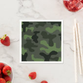 Graue dunkelgrüne Tarnung Nr. 14 Serviette (Beispiel)