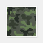 Graue dunkelgrüne Tarnung Nr. 14 Serviette (Vorderseite)