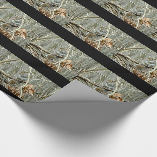 Graue Eichhörnchen-Antik Geschenkpapier (Ecke)