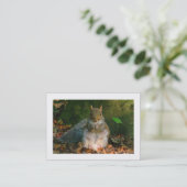 Graue Eichhörnchen (besetzt) Visitenkarte (Stehend Vorderseite)