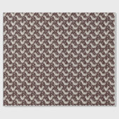 Graue Eichhörnchen Individuelle Name Boy oder Girl Geschenkpapier (Flach)