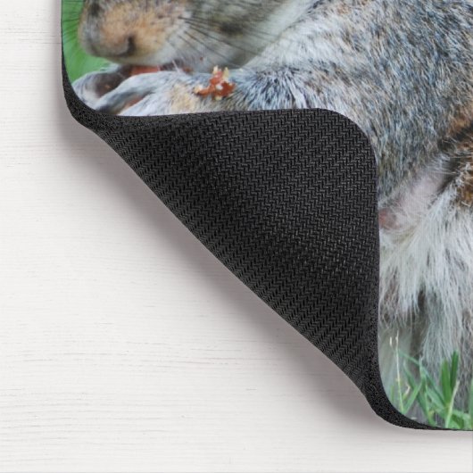 Graue Eichhörnchen-Mausunterlage Mousepad (Ecke)