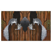 Graue Eichhörnchen spielen Stoff (Fat Quarter (45,7 x 55,9 cm))