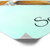 Graue Eichhörnchen Stift Zeichnend Kunstwerk Poste Poster (Ecke)