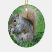 Graue Eichhörnchen-Verzierung Keramik Ornament (Links)