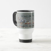 Graue Eichhörnchen Weihnachtsblessserie Reisebecher (Vorderseite Links)