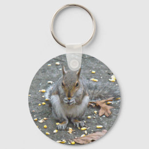 Graue Eichhörnchenserie Schlüsselanhänger