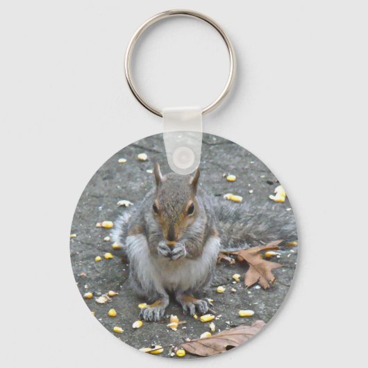 Graue Eichhörnchenserie Schlüsselanhänger (Vorderseite)