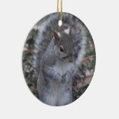 Graue Eichhörnchenverzierung Keramik Ornament (Rechts)