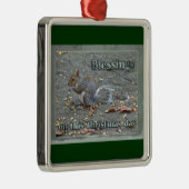 Graue Eichhörnchenweihe Ornament Aus Metall (Rechts)