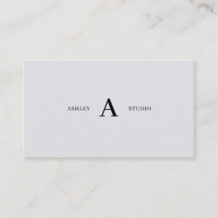 Graue einfache minimalistische professionelle Visi Visitenkarte