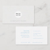 Graue, einfache Wohnungsbaukarte Visitenkarte (Vorne/Hinten)