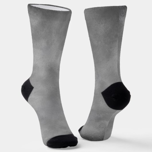 Graue einfarbige Storm Cloud Socken (Gewinkelt)