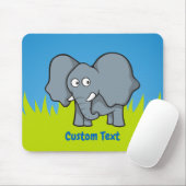 Graue Elefantenmaus Cartoon Mousepad (Mit Mouse)