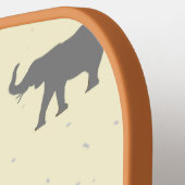 Graue Elefantenmuster Pickleball Schläger (Linke Seite)