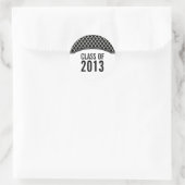 Graue Elegant Abschluss Sticker (Tasche)