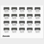 Graue Elegant-Folie Save the Date Stickers (Blatt)