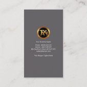 Graue Eleganz Special Transparente Platinentaxi Visitenkarte (Rückseite)