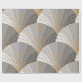 Graue Elemente mit goldener Kontur. nahtloses Must Geschenkpapier (Flach)