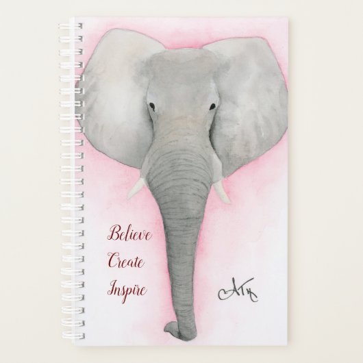 Graue Elephant Planner Planer (Vorderseite)
