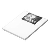 Graue englische Pferdebeschreibung Notizblock (Rotiert)