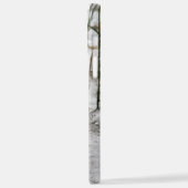 Graue Ente im Dunkeln des Sees iPhone Hülle (Linke Seite)