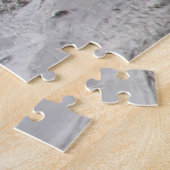 Graue Ente im Dunkeln des Sees Puzzle (Seite)