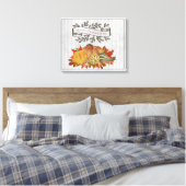 Graue Erntedank Pumpkins und Squash Leinwanddruck (Insitu (Schlafzimmer))