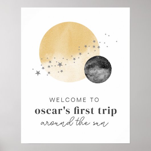 Graue erste Reise um das Sun Welcome Poster (Vorne)