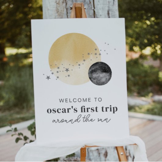 Graue erste Reise um das Sun Welcome Poster