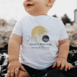 Graue erste Reise um die Sonne Kleinkind T-shirt<br><div class="desc">Feiern Sie Ihren ersten Geburtstag mit diesem Aquarell 'Erste Reise um die Sonne' Design.</div>