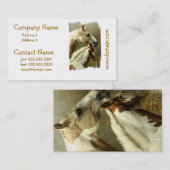 Graue Eventing PferdeVisitenkarten Visitenkarte (Vorne/Hinten)