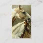 Graue Eventing PferdeVisitenkarten Visitenkarte (Rückseite)