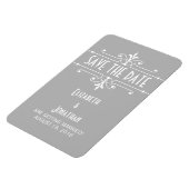 Graue Extravagante Ziergegenstände speichern Sie d Magnet (Linke Seite)