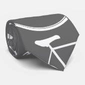 Graue Fahrradzyklus-Krawatte Krawatte (Gerollt)