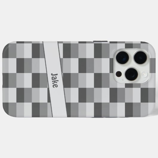 Graue Farbblöcke Case-Mate iPhone Hülle (Rückseite (Horizontal))