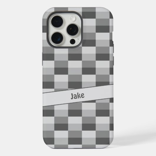 Graue Farbblöcke iPhone Hülle (Rückseite)