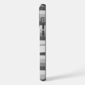 Graue Farbblöcke iPhone Hülle (Linke Seite)