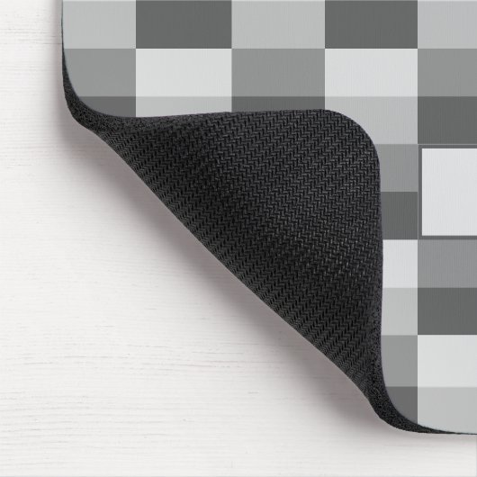 Graue Farbblöcke Mousepad (Ecke)