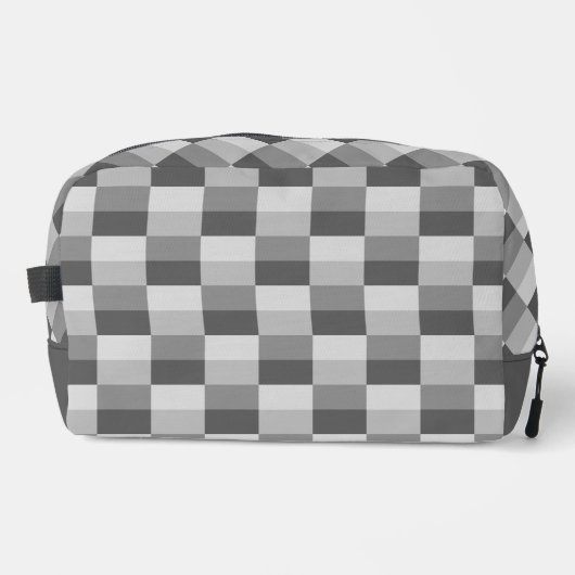 Graue Farbblöcke Waschbeutel (Vorderseite)