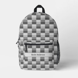 Graue Farbfelder Bedruckter Rucksack