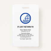 Graue Farbstreifen Streifen-Spalte Fotovorlage Pre Ausweis (Rückseite)