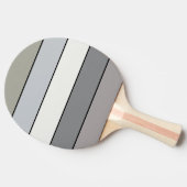 Graue Farbtöne mit schwarzen Streifen auf Aquarell Tischtennis Schläger (Seitenansicht)