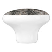 Graue Farbtöne und schwarze Marmorsteine Keramikknauf (Seitenansicht)