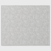 Graue Faux-Linene-Hochzeit Geschenkpapier (Flach)