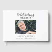 Graue Feier des Lebens mit Foto-Gedenkstätte Gästebuch (Vorderseite)