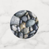Graue Felsen und Kiesel Konfetti (Klein Vorderseite)